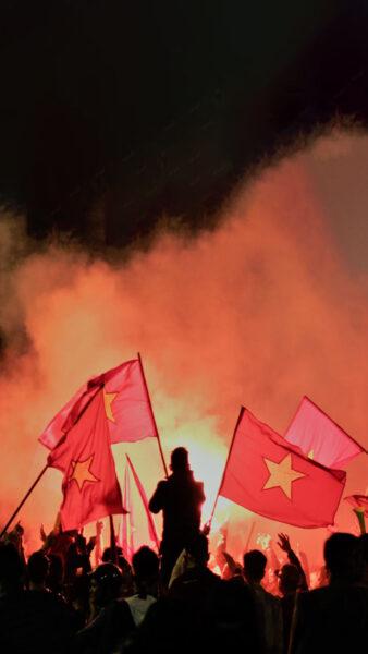 Hình nền Quốc kỳ Việt Nam đẹp cho điện thoại bóng đá