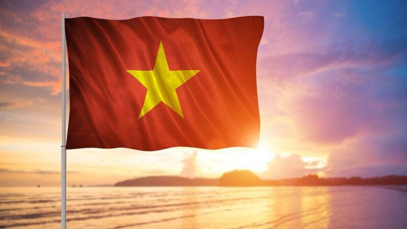 Ảnh nền cờ Việt Nam đẹp ngoài đảo xa