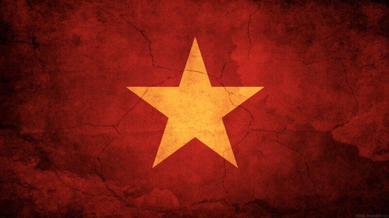 Hình nền cờ Việt Nam đẹp kiểu vintage
