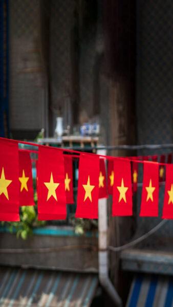 Hình nền cờ Việt Nam đẹp cờ nhỏ treo lễ hội