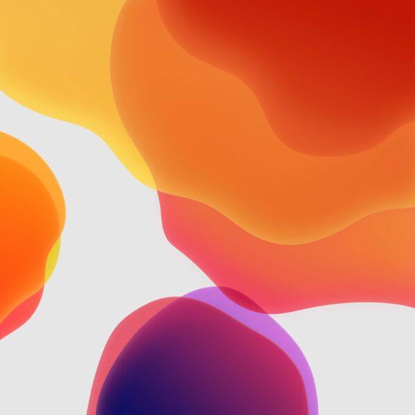 Hình nền iPad Pro dãi màu cam và tím