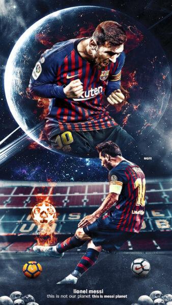 Hình nền Messi cú sút lửa cực đẹp