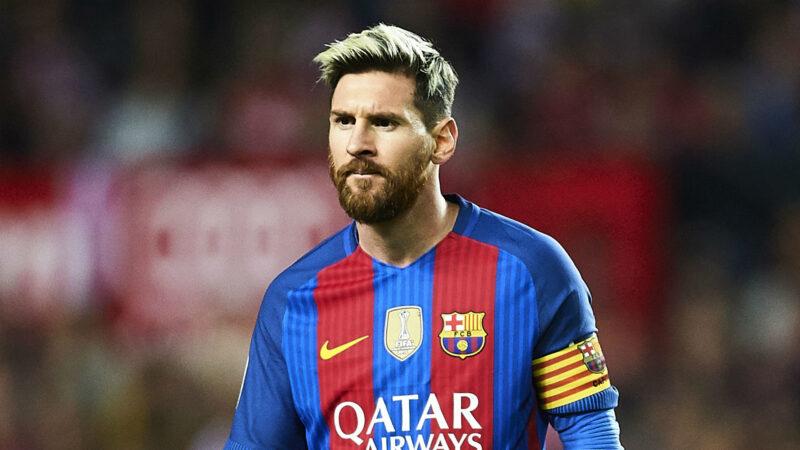 Hình nền Messi đeo bảng đội trưởng Barca