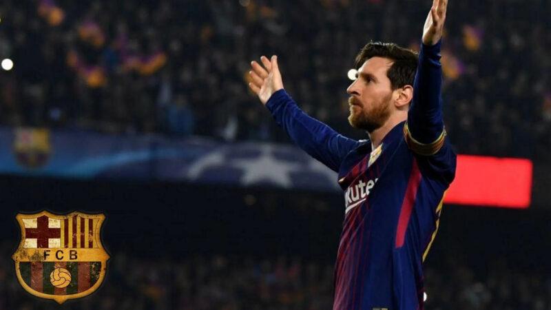 Hình nền Messi giơ tay cảm ơn khán giả