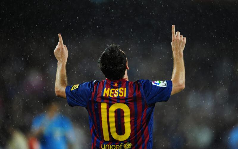 Hình nền Messi làm biểu tượng ăn mừng chiến thắng