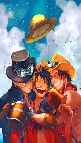 Hình nền One Piece 4K vui vẻ cùng bạn bè