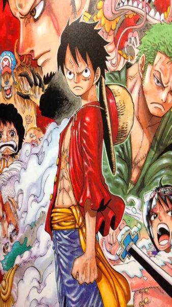Hình nền One Piece 4K khuôn mặt đáng sợ