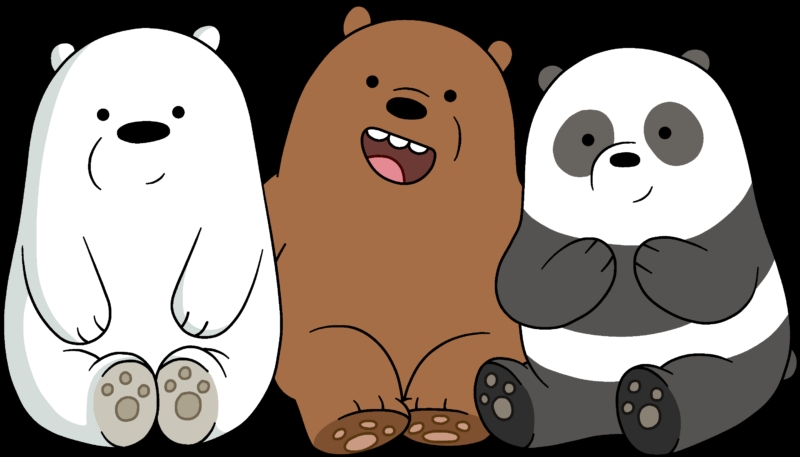 Ảnh nền We Bare Bear 3 chú gấu dễ thương