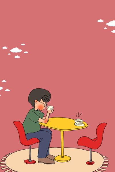 Hình nền độc thân ngồi ăn một mình