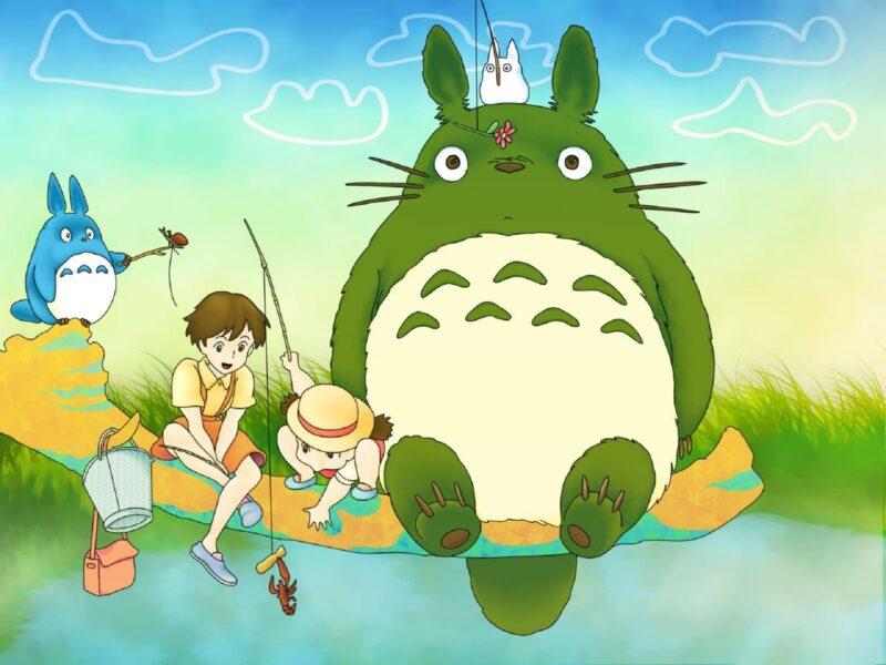 Hình nền Totoro câu cá