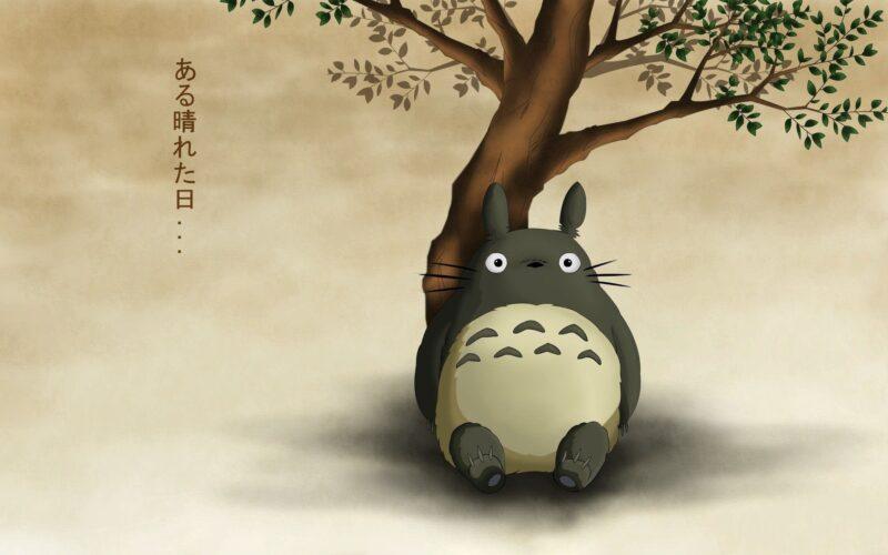 Hình nền Totoro và cây cô đơn