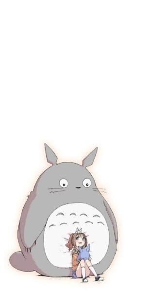 Hình nền Totoro và cô bé Mei