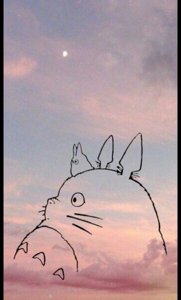 Hình nền Totoro cho điện thoại dễ thương