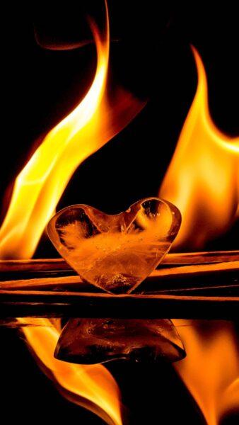 Hình ảnh, hình nền lửa, ngọn lửa làm tan chảy trái tim băng giá
