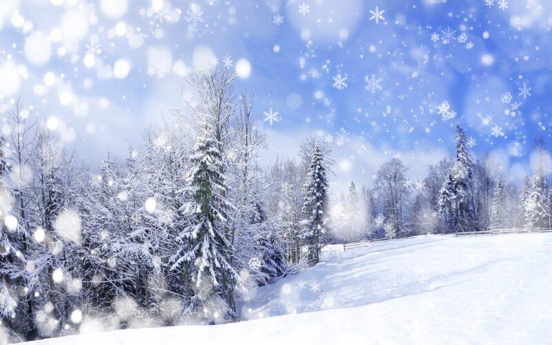 Hình ảnh, hình nền mùa đông lạnh bông tuyết trắng rơi phủ kín tạo nên một khung cảnh đẹp vô cùng