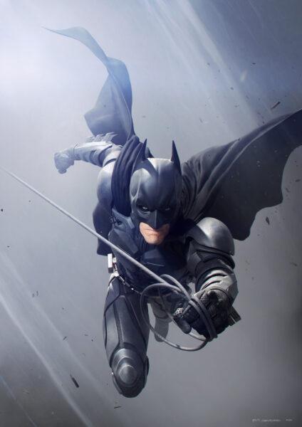 Hình nền Batman đu dây bay trong không gian