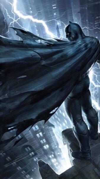 Hình nền Batman sấm sét đầy sức mạnh