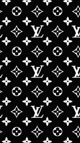 Hình nền Louis Vuitton trắng đen