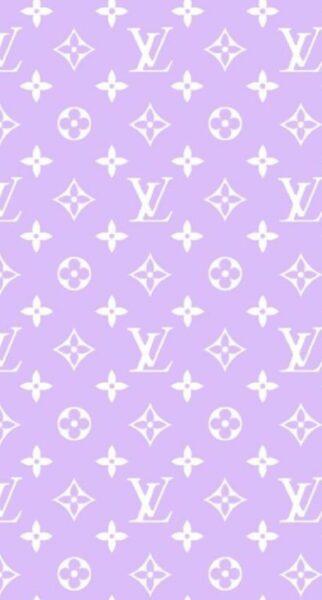 Hình nền Louis Vuitton màu trắng và tím