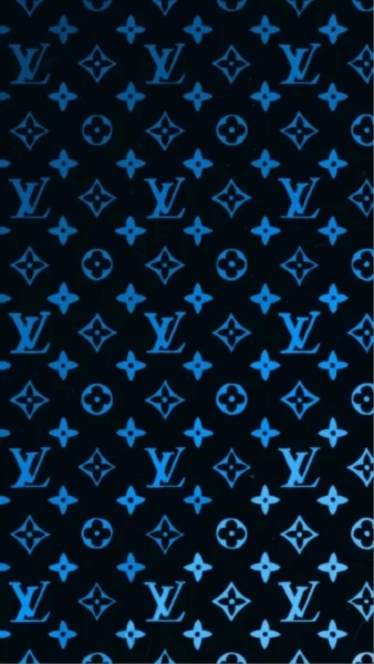 Hình nền Louis Vuitton màu xanh phối đen