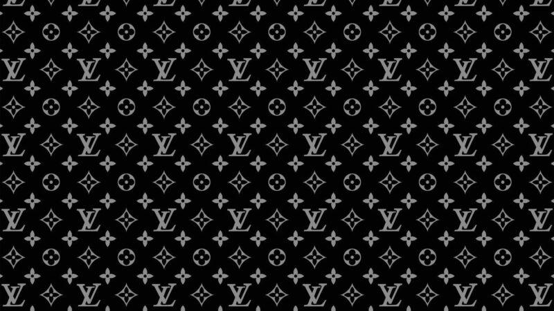 Hình nền Louis Vuitton đen trắng
