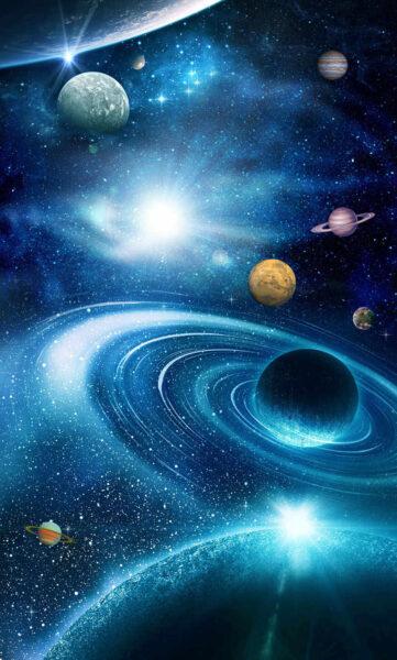 Hình nền vũ trụ không gian lung linh lấp với hàng tỉ ngôi sao