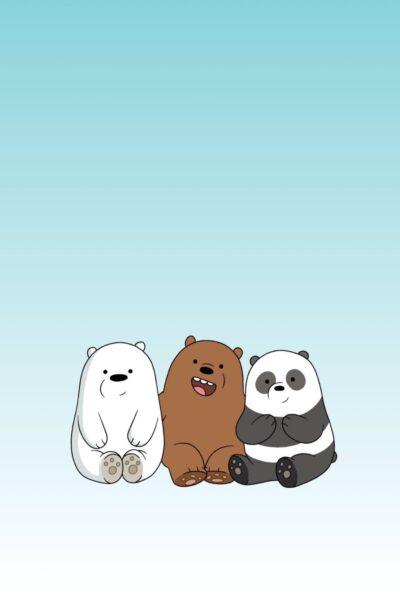 Hình nền gấu với gấu nâu, gấu trắng và gấu trúc cute